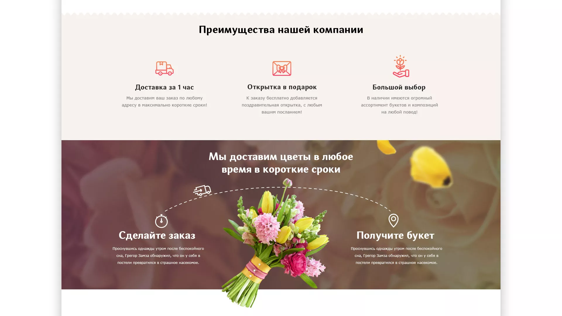 Создание интернет-магазина «Букет-онлайн» по цветам в Свирске