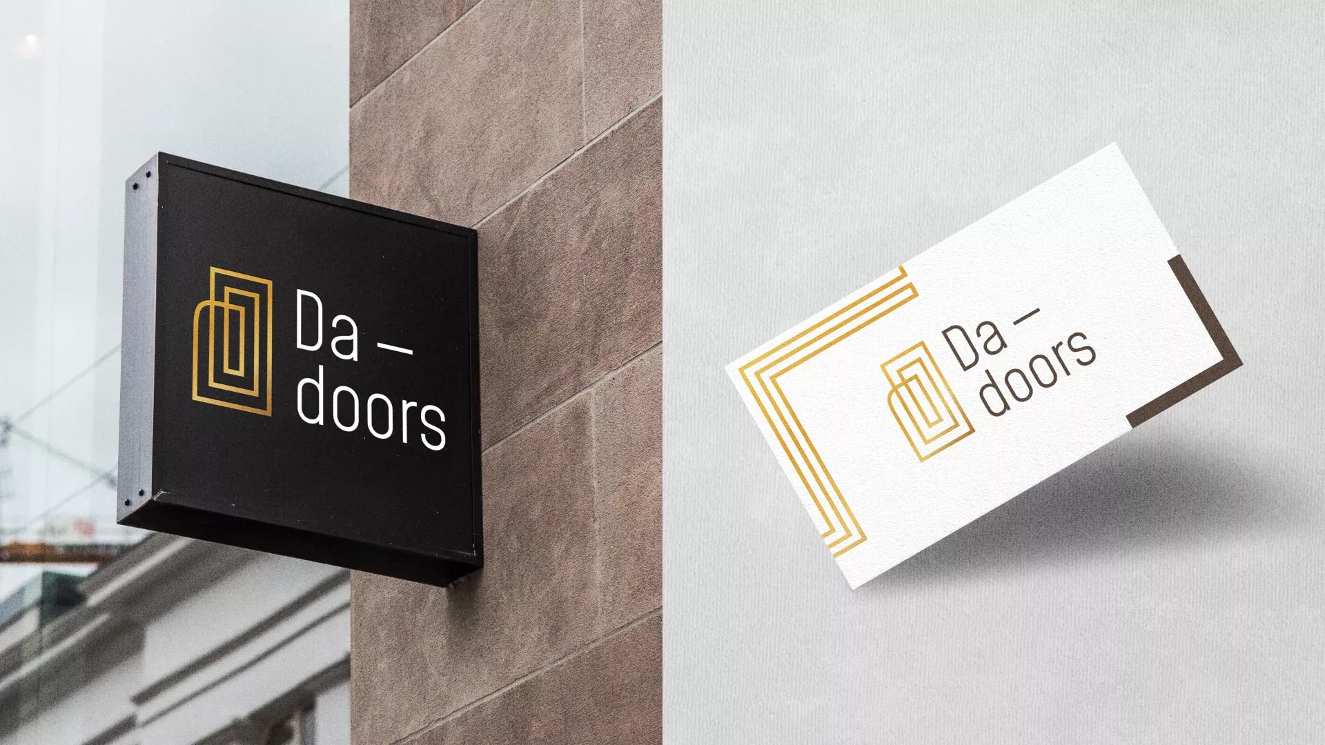 Разработка логотипа для компании «DA-DOORS» в Свирске